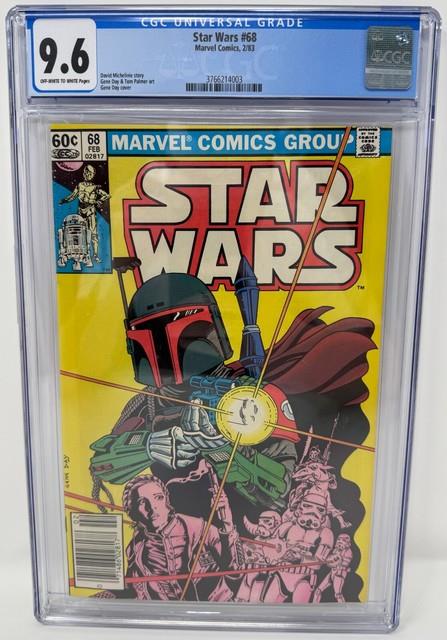 Star Wars #68 Cgc 9.6 1983 Newsstand Edition Marvel Comics