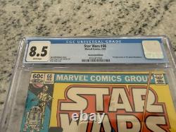 Star Wars # 68 CGC Graded 8.5 Marvel Comic Book Boba Fett Mandalore 1983 JH10 Star Wars # 68 CGC Graded 8.5 Marvel Comic Book Boba Fett Mandalore 1983 JH10