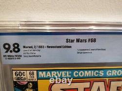 Star Wars #68 Mandalorian Boba Fett Marvel Comics NEWSSTAND 9.8 CBCS not CGC