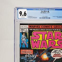 Star Wars #6 1st Full Wedge Antilles of Rogue Squadron 1977 CGC 9.6 WHITE PAGES