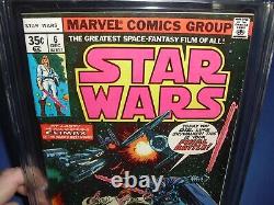 Star Wars #6 CGC 9.4 with OWithW pages from 1977! Marvel Darth Vader D56