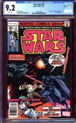 Star Wars #6 Cgc 9.2 White Pages // Part 6 Of A New Hope Marvel 1977