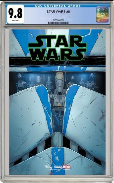 Star Wars #6 Luke Ross Variant 125 Cgc 9.8 Nm Presale 10/1