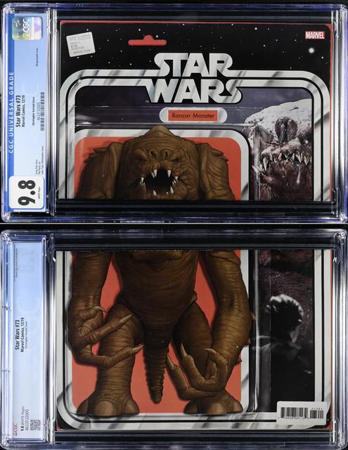 Star Wars #73 John Tyler Christopher Rancor Action Figure Variant Cgc 9.8