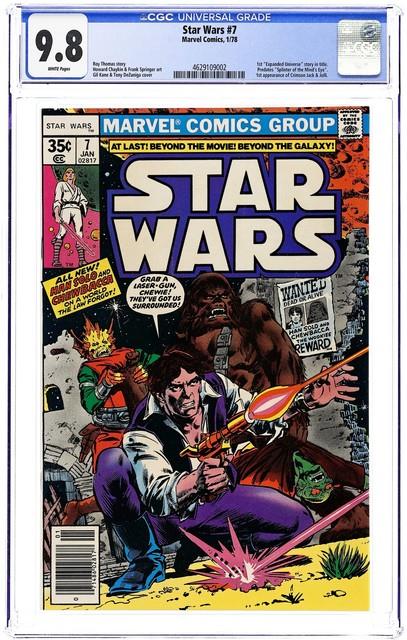 Star Wars #7 1st Printing Cgc 9.8 1978 4629109002