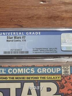 Star Wars #7 CGC 9.4 Expanded Universe Story 1978 Marvel Comics Newsstand 1st Ap