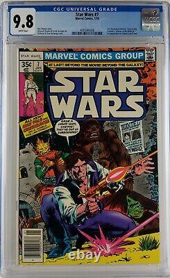 Star Wars #7 Cgc 9.8 White Pages 1978