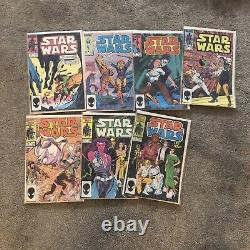 $ Star Wars 81 NEWSSTAND Marvel Comics Escapes Sarlaccc Pit 1984 LOT OF 7