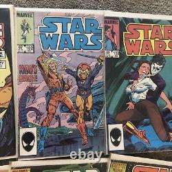 $ Star Wars 81 NEWSSTAND Marvel Comics Escapes Sarlaccc Pit 1984 LOT OF 7