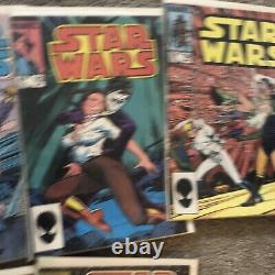 $ Star Wars 81 NEWSSTAND Marvel Comics Escapes Sarlaccc Pit 1984 LOT OF 7