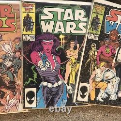 $ Star Wars 81 NEWSSTAND Marvel Comics Escapes Sarlaccc Pit 1984 LOT OF 7