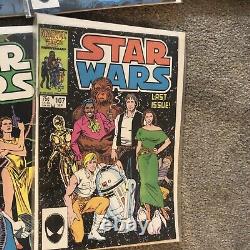 $ Star Wars 81 NEWSSTAND Marvel Comics Escapes Sarlaccc Pit 1984 LOT OF 7