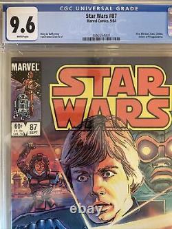 Star Wars #87 (Marvel 9/84) CGC 9.6 WHITE PAGES (Direct)