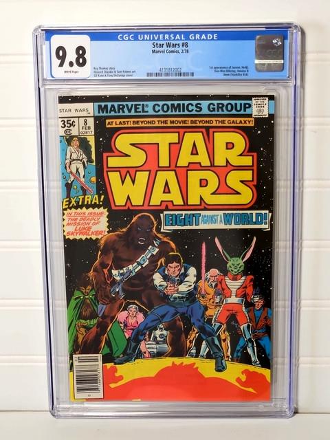 Star Wars #8 Cgc 9.8 Marvel 1st App Jaxxon, Amaiza Foxtrain, Hedji, Starkiller
