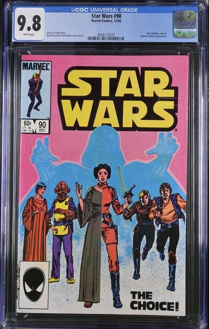 Star Wars #90 Cgc 9.8 White Pages Tough 9.8 Marvel 1984 Vader Leia Free Shipping