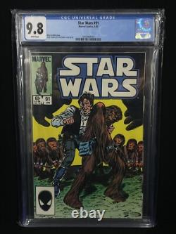 Star Wars #91 Han Solo & Chewbacca Cover CGC 9.8 White Pages