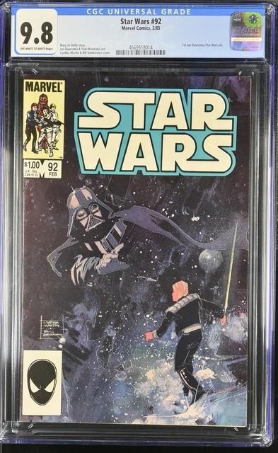 Star Wars 92 Cgc 9.8? 1st Jan Duursema Cover, Marvel 1985
