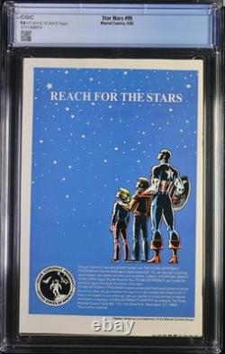 Star Wars 99 CGC Graded 9.8 NM/MT Marvel Comics 1985