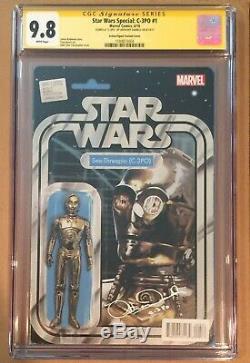 Star Wars Action Figure Cover Set Cgc Ss 9.8 Kenny Baker & Anthony Daniels