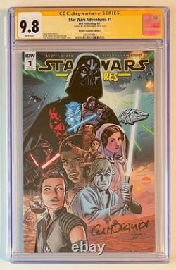 Star Wars Adventures #1. Cgc Ss 9.8. Signed Ian Mcdiarmid. Ri-c Cover. Idw
