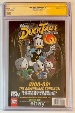 Star Wars Adventures #1. Cgc Ss 9.8. Signed Ian Mcdiarmid. Ri-c Cover. Idw