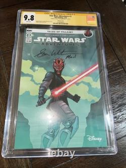 Star Wars Adventures #3 CGC 9.8 SS Signed Sam Witwer Voice of Darth Maul