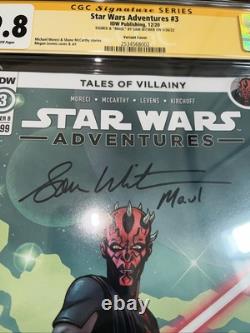 Star Wars Adventures #3 CGC 9.8 SS Signed Sam Witwer Voice of Darth Maul