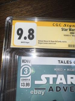 Star Wars Adventures #3 CGC 9.8 SS Signed Sam Witwer Voice of Darth Maul