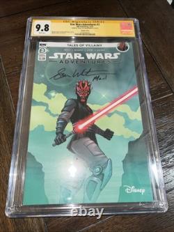 Star Wars Adventures #3 CGC 9.8 SS Signed Sam Witwer Voice of Darth Maul
