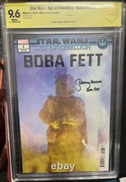 Star Wars Age of Rebellion Boba Fett #1 SS CBCS 9.6 Auto Jeremy Bulloch Free CG Star Wars Age of Rebellion Boba Fett #1 SS CBCS 9.6 Auto Jeremy Bulloch Free CG