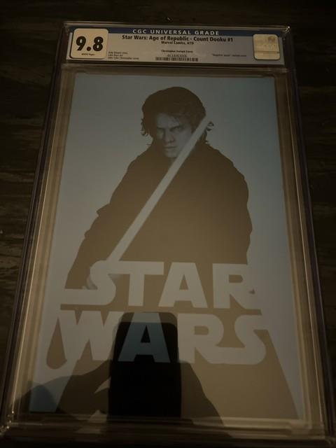 Star Wars Age Of Republic 1 John Tyler Christopher Count Dooku Negative Cgc 9.8