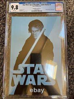 Star Wars Age of Republic Count Dooku 1 CGC 9.8 Christopher Negative Space