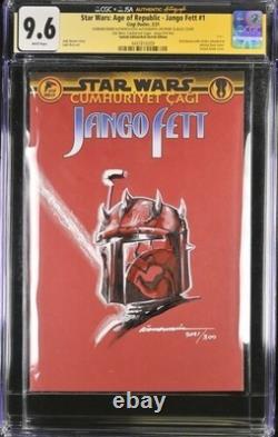 Star Wars Age of Republic Jango Fett #1 Custom Gorkem Demir Art CGC SS 9.6
