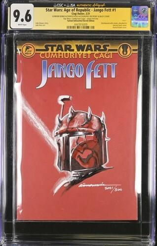 Star Wars Age Of Republic Jango Fett #1 Custom Gorkem Demir Art Cgc Ss 9.6