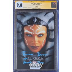 Star Wars Ahsoka #1 TV Variant CGC 9.8 SS Signed by Rosario Dawson with Ahs