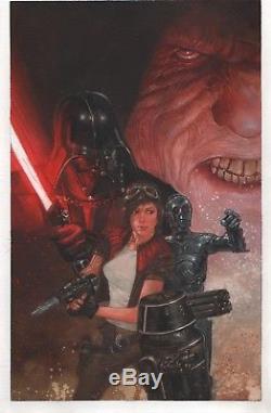 Star Wars Aphra #2 Cover Painting Original Art Dave Dorman Darth Vader Cover