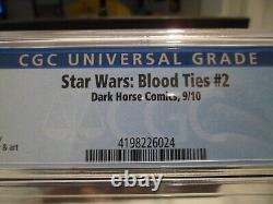 Star Wars Blood Ties #2 CGC 9.6 Dark Horse Comics 2010 White Pages Chris Scalf Star Wars Blood Ties #2 CGC 9.6 Dark Horse Comics 2010 White Pages Chris Scalf