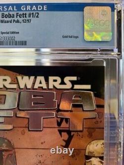 Star Wars Boba Fett #1/2 1997 CGC 9.8 DarkHorse, Gold Wizard Tim Bradstreet