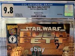 Star Wars Boba Fett #1/2 1997 CGC 9.8 DarkHorse, Gold Wizard Tim Bradstreet