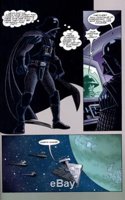 Star Wars Boba Fett Enemy of the Empire #3 Original Art Darth Vader Dark Horse