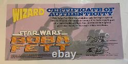 Star Wars Boba Fett Special Wizard 1/2 Gold #1 Dark Horse 1997 Variant withCOA NIP