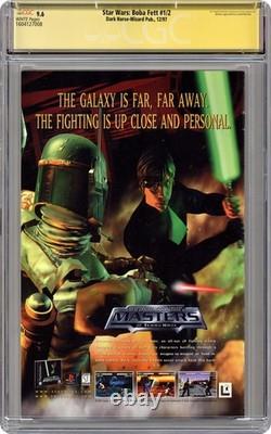 Star Wars Boba Fett Wizard 1/2 #1 Bradstreet COA CGC 9.6 SS Bulloch 1997