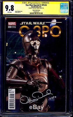 Star Wars C3PO #1 MOVIE PHOTO VARIANT CGC SS 9.8 signed Anthony Daniels NM/MT