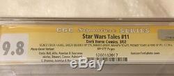 Star Wars CGC SS 9.8 Harrison Ford Carrie Fisher Mark Hamill Kenny Baker X 8
