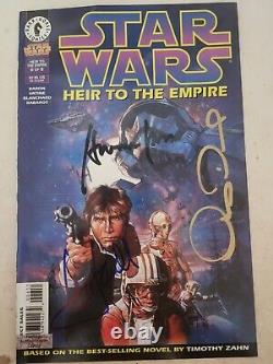Star Wars Cast Autographed Star Wars Comic Book With Certification. See Descript