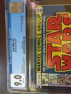Star Wars Cgc Lot 1-4 VF NM Grade Mega Keys 1st app Luke Han Chewy Vader C3PO R2