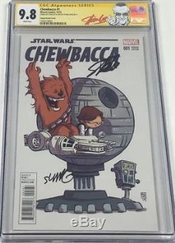 Star Wars Chewbacca #1 Signed by Stan Lee & Skottie Young CGC 9.8 SS Red Label
