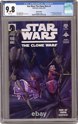 Star Wars Clone Wars 1B Dark Horse 100 Variant CGC 9.8 2008 4065011005