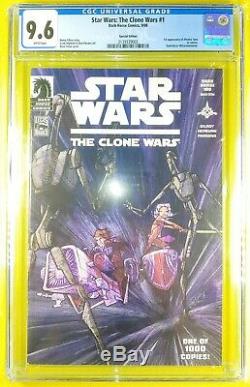 Star Wars Clone Wars #1 CGC 9.6 DH100 Variant only 1000 copies made Dark Horse