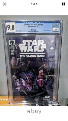 Star Wars Clone Wars 1 CGC 9.8 1st Ahsoka Tano Dark Horse 100 Variant Star Wars Clone Wars 1 CGC 9.8 1st Ahsoka Tano Dark Horse 100 Variant